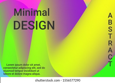Modern abstract illustration with colorful 3d abstract wave background for banner design. Gradient abstract background vector.  Design modern vector business concept. Poster design.