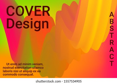 Modern abstract illustration with colorful 3d abstract wave background for banner design. Gradient abstract background vector.  Design modern vector business concept. Business presentation.