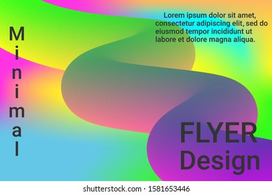 Modern abstract illustration with colorful 3d abstract wave background for banner design. Graphic abstract background. Design modern vector business concept. Poster design.