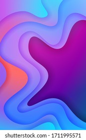 Modern abstract illustration with colorful abstract wave background for banner design. Gradient abstract background vector. Design modern vector business concept. Poster design