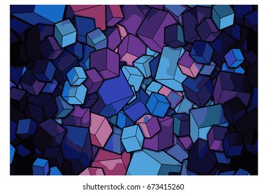 Modern abstract illustration with gradient. The template can be used as a background for cell phones