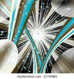 Modern abstract illustration raster design