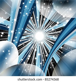Modern abstract illustration raster design