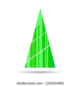 Modern abstract image of a Christmas tree
