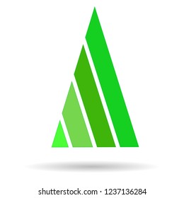 Modern abstract image of a Christmas tree
