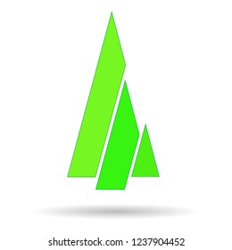 Modern abstract image of a Christmas tree