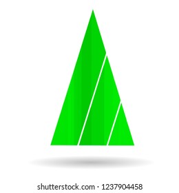 Modern abstract image of a Christmas tree