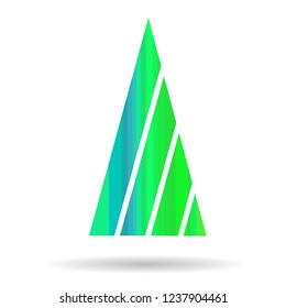 Modern abstract image of a Christmas tree