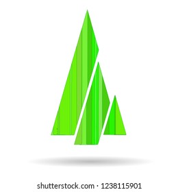Modern abstract image of a Christmas tree
