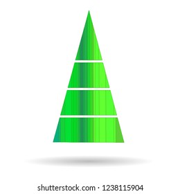 Modern abstract image of a Christmas tree