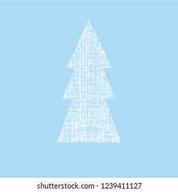 Modern abstract image of a Christmas tree