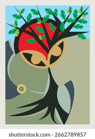 Modern abstract image, depicting human connection earth