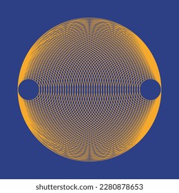 modern Abstract impossible geometric circle