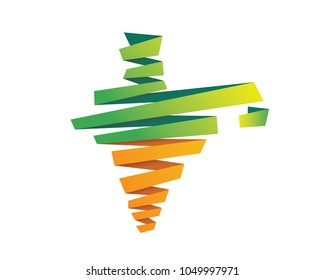 Modern Abstract India Business And Technology Logo
