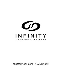 Modern abstract infinity icon design logo icon template.