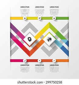 Modern abstract infographic design template. Vector illustration