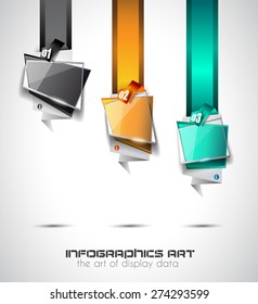 Modern Abstract Infographic template to display data, product ranking, services classification, statistics display,results and so on.