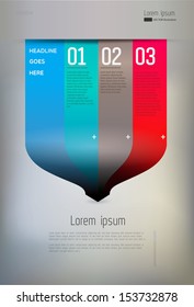 Modern, abstract infographics element . Vector illustration/eps10.