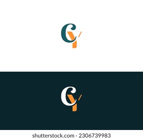 Modernes Abstraktes Anfangsschreiben CY, YC Logo.