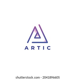 Resumen moderno Letra inicial Marca una plantilla de diseño de logotipo