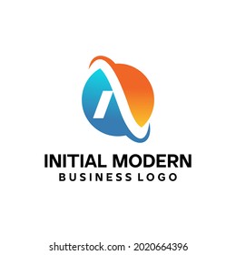 modern abstract initial logo design for company identity