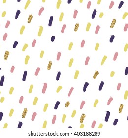 Modern abstract ink hand painted pattern in light pink, beige and navy colors. Fashion and textile seamless texture. Wrapping, clothes, wallpapers, greeting cards, wedding invitations template.