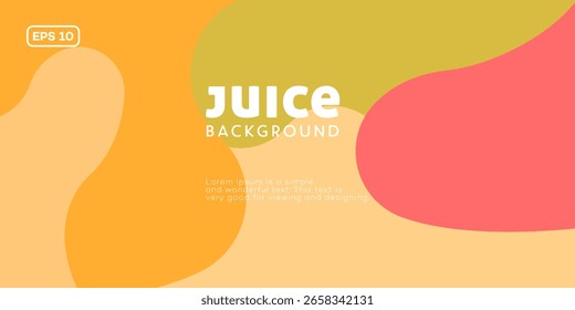 Fondo de jugo abstracto moderno con Formas orgánicas naranjas, amarillas, rojas y beige. Diseño sencillo y limpio, ideal para branding o presentación.