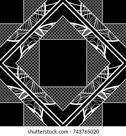 Modern abstract lace, floral pattern. vector illustration. for invitation, wedding, wallpaper