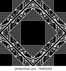 Modern abstract lace, floral pattern. vector illustration. for invitation, wedding, wallpaper
