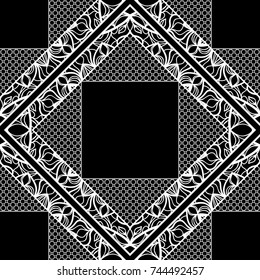 Modern abstract lace, floral pattern. vector illustration. for invitation, wedding, wallpaper