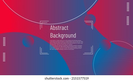 modern abstract landing page with red and blue blend, futuristic gradient layout graphic