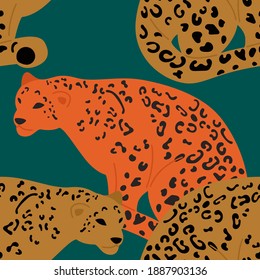 Modern abstract leopard pattern, great for any design purpose. Modern trendy vector art. Decorative print. Background illustration backdrop. Abstract artistic vector illustration