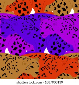 Modern abstract leopard pattern, great for any design purpose. Modern trendy vector art. Decorative print. Background illustration backdrop. Abstract artistic vector illustration
