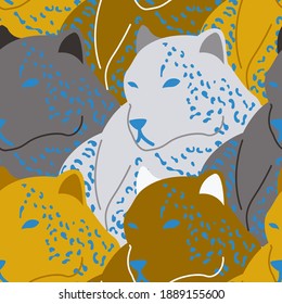 Modern abstract leopard pattern, great for any design purpose. Modern trendy vector art. Decorative print. Background illustration backdrop. Abstract artistic vector illustration