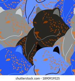 Patrón de leopardo abstracto moderno, ideal para cualquier propósito de diseño. Arte vectorial moderno. Impresión decorativa. Fondo de la ilustración de fondo. Resumen de ilustración vectorial artística