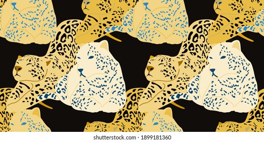 Modern abstract leopard pattern, great for any design purpose. Modern trendy vector art. Decorative print. Background illustration backdrop. Abstract artistic vector illustration