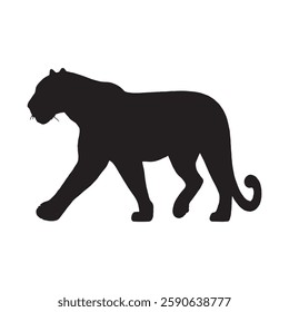 Modern and Abstract Leopard Silhouette for Unique and Stylish Artwork - Leopard Vector - Leopard Icon
