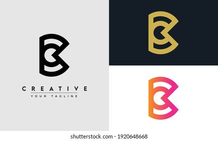 Modern Abstract Letter B Logo Design Stock Vector (Royalty Free ...