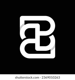 Modern abstract letter B logo design. Minimal B initial based icon. Initial BB vector