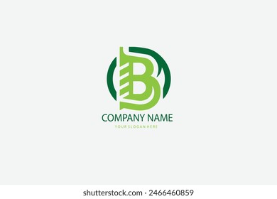 Modern abstract letter B logo design. Minimal B initial based icon. Initial B vector
