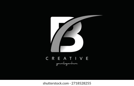 Diseño moderno del logotipo de la letra B abstracta para la marca del negocio