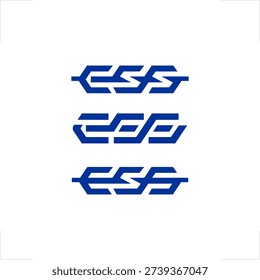 Modern Abstract Letter ESS Monogram Logo Design For Corporate Identity Tech And Business Branding