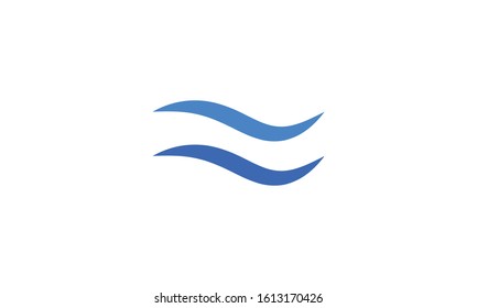 Modern abstract letter F wind logo. This logo icon incorporate with two abstract shape in the creative way.