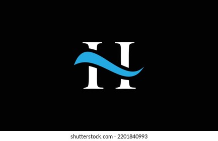 Modern abstract Letter H logo. This logo icon incorporate with three shape in the creative way
