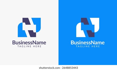 Modern abstract letter H logo icon design vector
