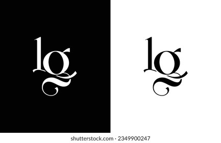 Modern abstract letter LG logo design