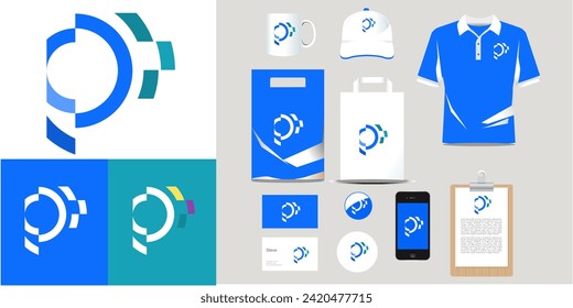 Modern abstract letter logo. Abstract Initial Letter T Logo.  Usable for Business, Technology and Branding Logos. Flat Vector Logo Design Template Element.