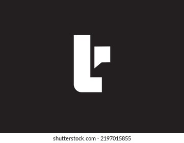 Modern abstract letter LT logo.  logo icon