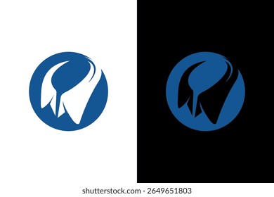 Modern Abstract Letter P Wing Logo