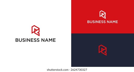 Modern abstract letter R logo design, geometric, minimal style, vector